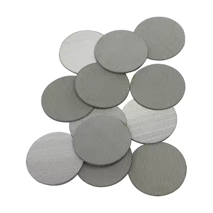 Filtros de disco de acero inoxidable 316L poroso